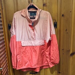Lauren James Pink and Coral Rain Jacket